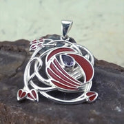 Art Nouveau Swirl Sterling Silver Pendant TPD1032