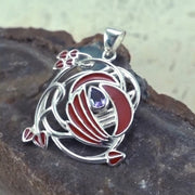 Art Nouveau Swirl Sterling Silver Pendant TPD1032