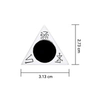 Invoking Triangle Sterling Silver Pendant with Enamel by Oberon Zell TPD1066