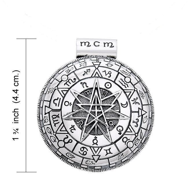 The Magick Circle Sterling Silver Pendant by Oberon Zell TPD1073