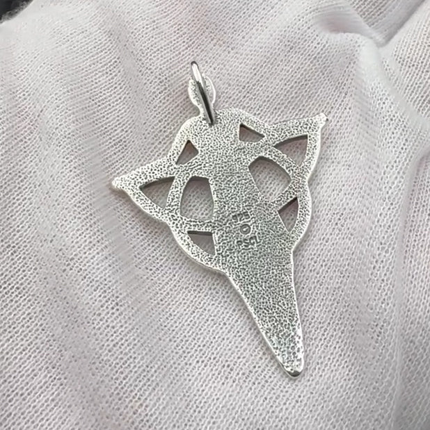 Celtic Danu Goddess Triquetra Sterling Silver Pendant TPD1203