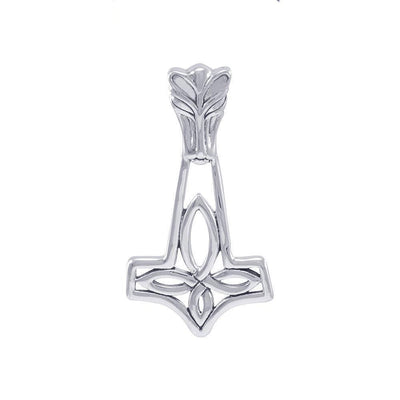 Thor Hammer, a powerful amulet ~ Sterling Silver Jewelry Pendant TPD1652 - Wholesale Jewelry