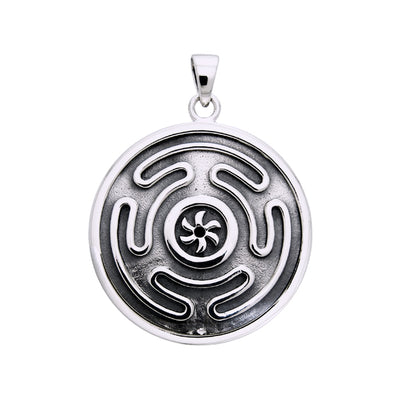 Hecate's Wheel Sterling Silver Pendant by Oberon Zell TPD1979