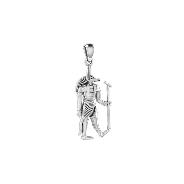 Anubis Egyptian Sterling Silver Pendant TPD2841