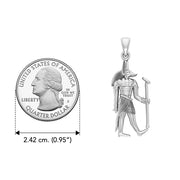 Anubis Egyptian Sterling Silver Pendant TPD2841