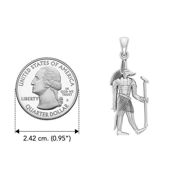 Anubis Egyptian Silver Pendant TPD2841