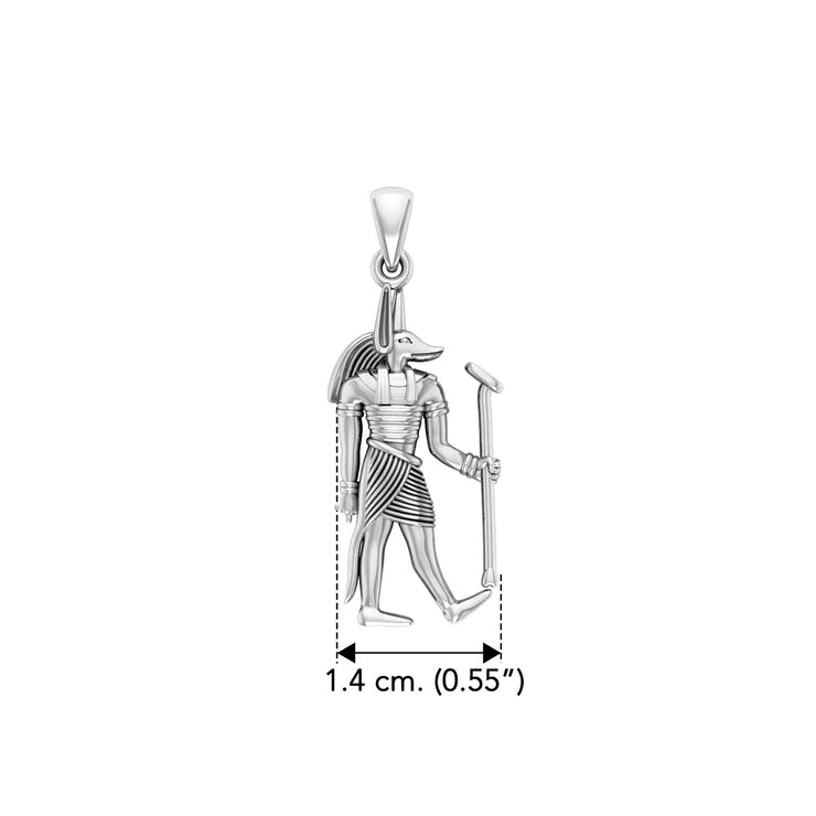 Anubis Egyptian Sterling Silver Pendant TPD2841