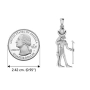 Khonsu Egyptian Silver Pendant TPD2843