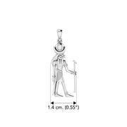 Khonsu Egyptian Sterling Silver Pendant TPD2843