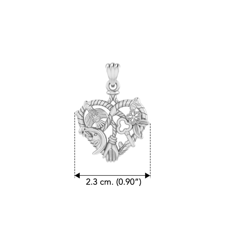 Cast your Cimaruta Witch Sterling Silver Jewelry Charm Pendant TPD3131