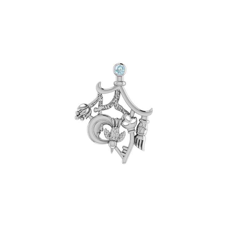 Magical Connections ~ Cimaruta Witch Sterling Silver Pendant TPD3133