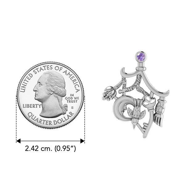 Magical Connections ~ Cimaruta Witch Sterling Silver Pendant TPD3133