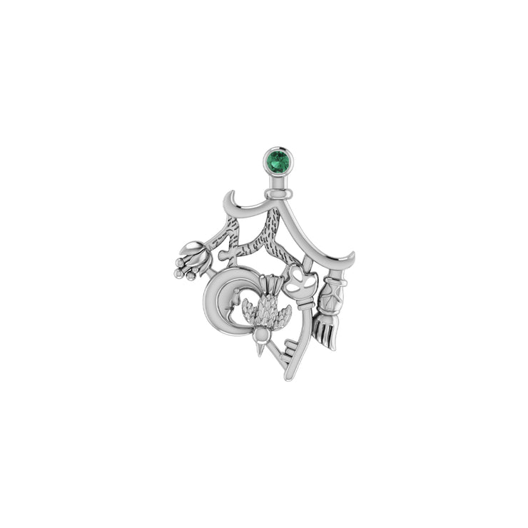 Magical Connections ~ Cimaruta Witch Sterling Silver Pendant TPD3133