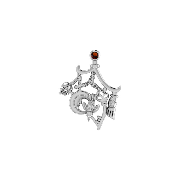 Magical Connections ~ Cimaruta Witch Sterling Silver Pendant TPD3133