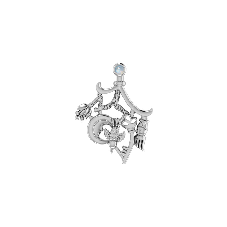 Magical Connections ~ Cimaruta Witch Sterling Silver Jewelry Pendant TPD3133