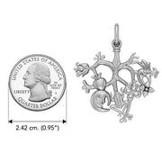 Cimaruta Witch Sterling Silver Pendant TPD3134