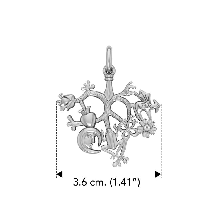 Cimaruta Witch Sterling Silver Pendant TPD3134