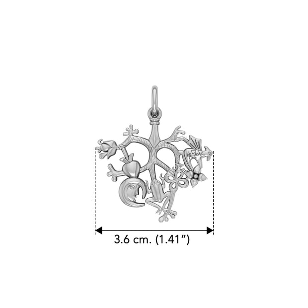 Cimaruta Witch Sterling Silver Pendant TPD3134