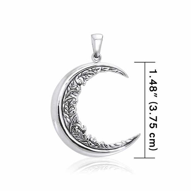 Moon Vines Sterling Silver Pendant TPD3347