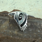 The Mythical Return of the Celtic Raven Sterling Silver Pendant TPD3381