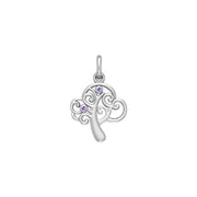 Deep and Modern Tree of Life ~ Sterling Silver Jewelry Pendant TPD3891