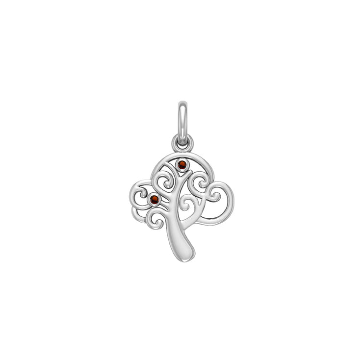 Deep and Modern Tree of Life ~ Sterling Silver Jewelry Pendant TPD3891