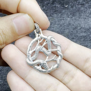 Snake Sterling Silver Pendant by Ted Andrews TPD3988