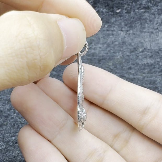 Snake Sterling Silver Pendant by Ted Andrews TPD3988