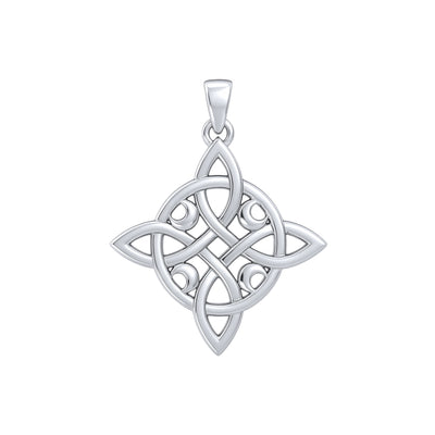 Mickie Mueller Quaternary Celtic Knots with Crescent Moon Pendant TPD4072