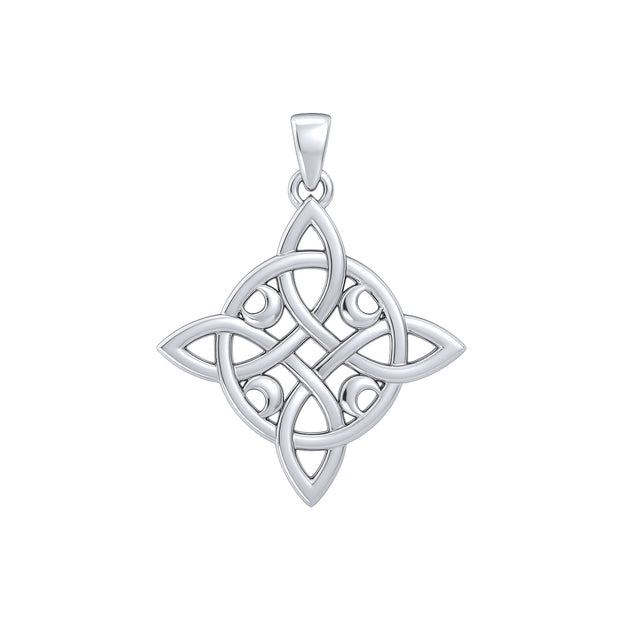 Mickie Mueller Quaternary Celtic Knots with Crescent Moon Pendant TPD4072