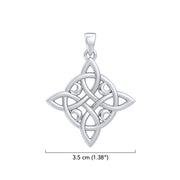 Mickie Mueller Quaternary Celtic Knots with Crescent Moon Pendant TPD4072