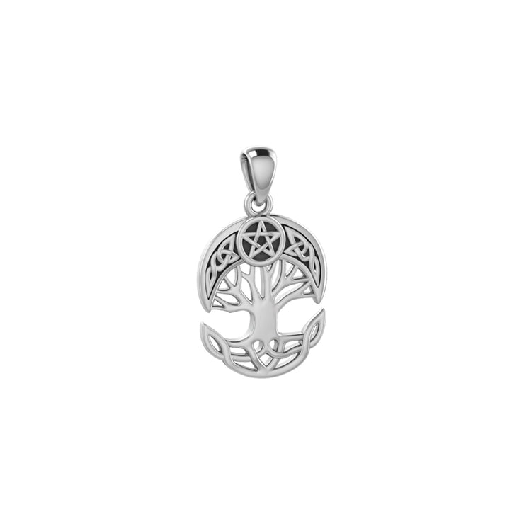 Celtic Knot Moon The Star Tree of Life Pendant TPD4293