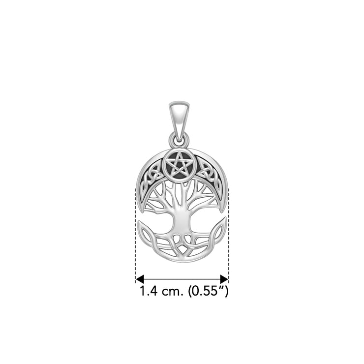 Celtic Knot Moon The Star Tree of Life Pendant TPD4293