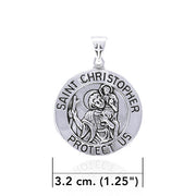 Saint Christopher Silver Pendant TPD4563