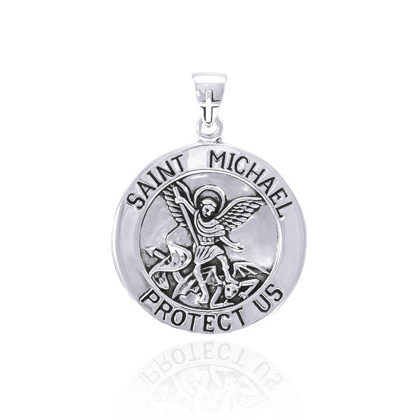 Saint Michael Silver Pendant TPD4564