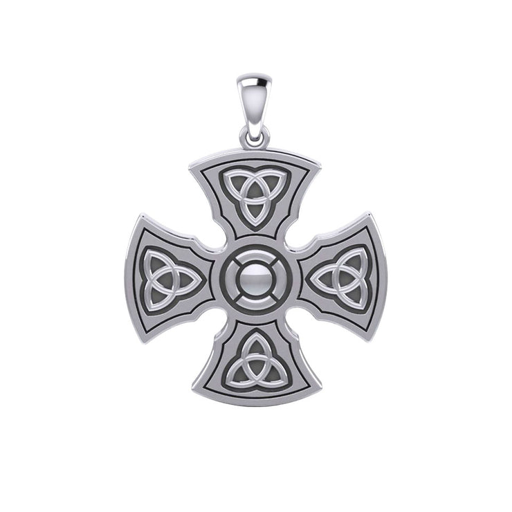 Brigid Ashwood Templar Celtic Cross Sterling Silver Pendant TPD458