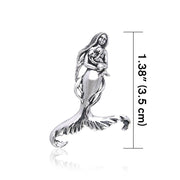Sasha St. John  Seer's Child Mermaid Sterling Silver Pendant TPD459
