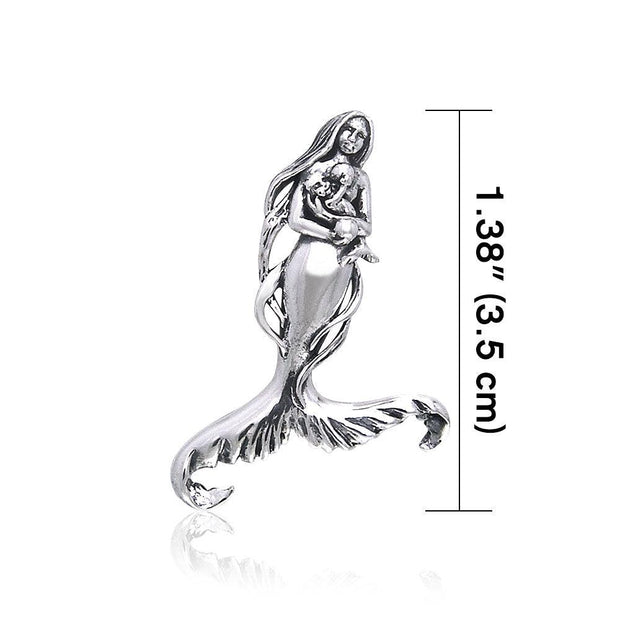 Sasha St. John  Seer's Child Mermaid Sterling Silver Pendant TPD459