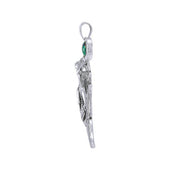 Keeper of the Ocean Sterling Silver with Gemstone Pendant TPD4898 - Wholesale Jewelry