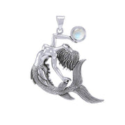 Keeper of the Ocean Sterling Silver with Gemstone Pendant TPD4898 - Wholesale Jewelry