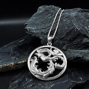 Phoenix Om Sterling Silver Pendant TPD5108 - Wholesale Jewelry