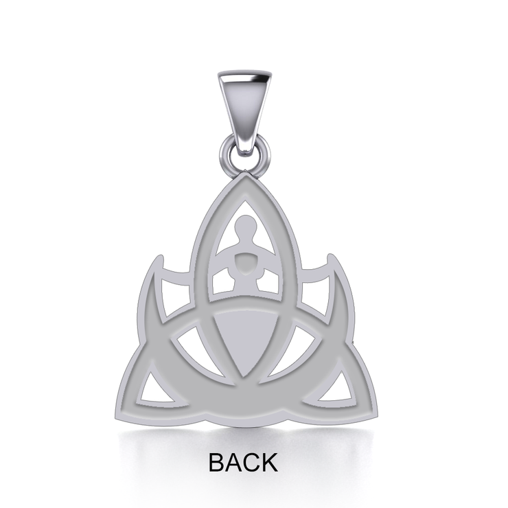 The majestic power of three ~ Silver Trinity Goddess Pendant TPD5150