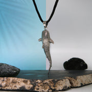 Small Whale Shark Silver with Hidden Bail Pendant TPD5198