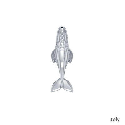 Sterling Silver Northern Right Whale Pendant TPD5215