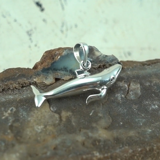 Blue Whale Sterling Silver Pendant TPD5404