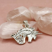 Celtic Unicorn Silver Pendant TPD5663