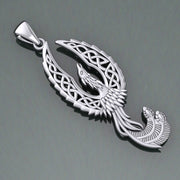 Mythical Celtic Phoenix Silver Pendant TPD5724