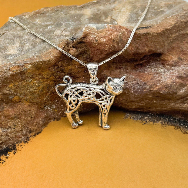 Celtic Cat Pendant TPD5737 - Wholesale Jewelry