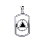 Recovery Silver Pendant with Stone TPD6048