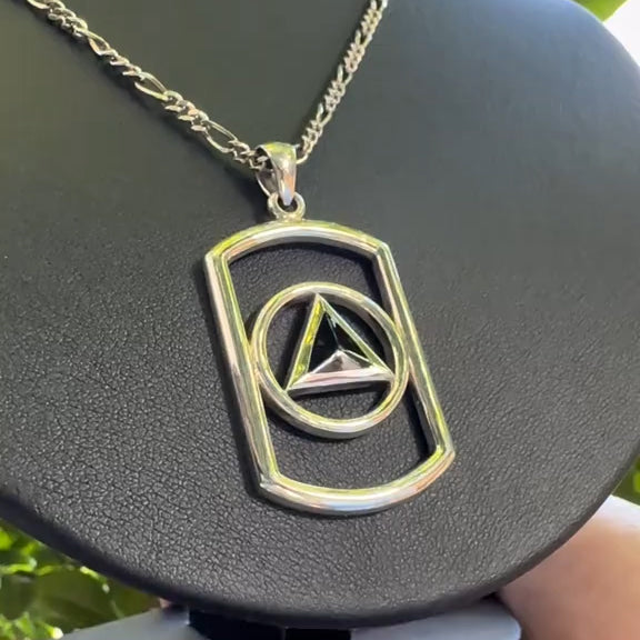 Recovery Silver Pendant with Stone TPD6048